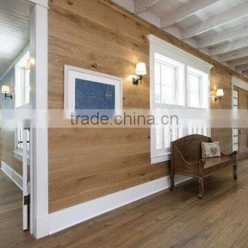 customize rustic oak engineered wall pannel