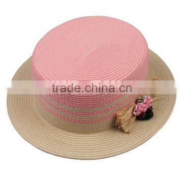 New colorful fashion flat beach straw hat