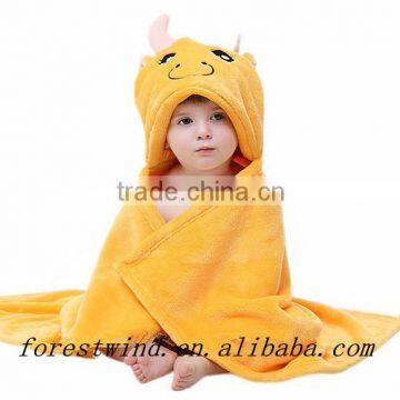 Best price kids cartoon character hooded bath towels for baby gift