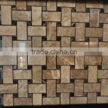 Light brown Emperador marble wall panel