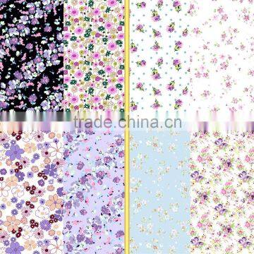 Little flower designs painting underwear fabric/Poliamide lycra print fabric with flower