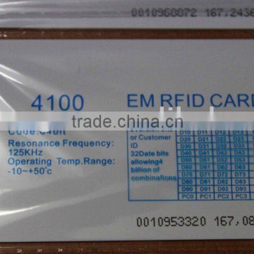 EM4100/TK4100 pvc card