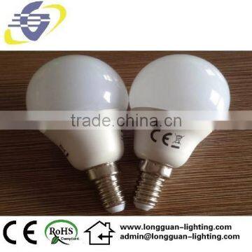 LED SMD lamp b50 E14 6SMD 2835 5W plastic bulb G45 mini bulb