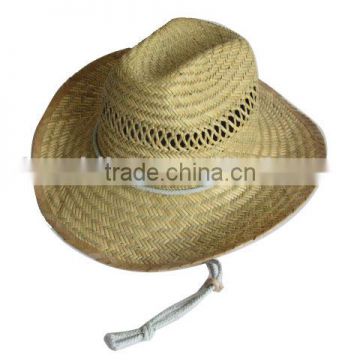 cheap hole patten cowboy hats mens summer hat