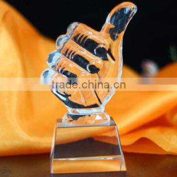 new design crystal trophy award for wholesale and made by acrylic