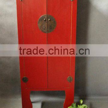 Chinese antique red wooden wedding wardrobe