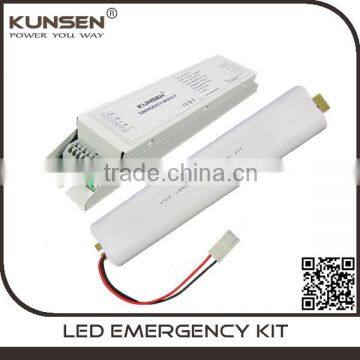 Led tube emergency light inverter with battery pack