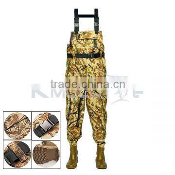 CHN-81205M new design 420D nylon fabric high chest fishing wader pants