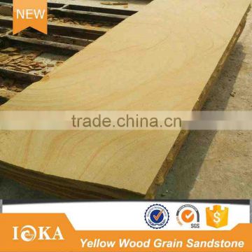 China Yellow Sandstone Slabs with Veins