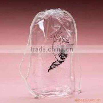 2016 Factory Directly Hot Sale Clear Vinyl Drawstring Bag photo-2