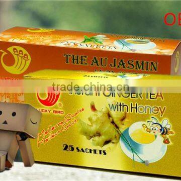 Rich flavors instant ginger tea with honey