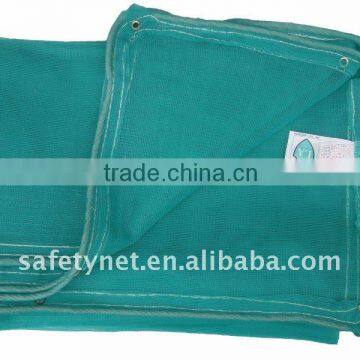 blue plastic building construction safety netting