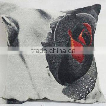 PLUS Luxury flower painting cushion cover , Latest design pillow cover