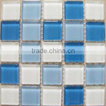 CT01 Blue crystal mosaic tiles glass for bathroom swimming pool