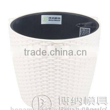plastic rattan rectangular flowerpot /good market in turkey