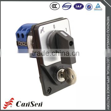 Selector Switch LW26S-20 key lock(CE Certificate) key switch selector 3-position rotary switch key switch selector