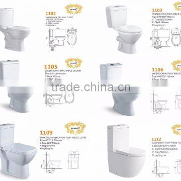 Hot Sale Designer Toilets Cheap Ceramic Bathroom Sanitary Ware Toilet Dual Flush Mechanism photo-3