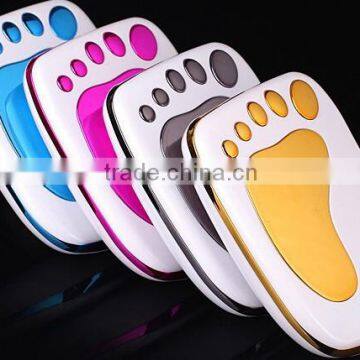 high quality dual port mini foot shape power bank