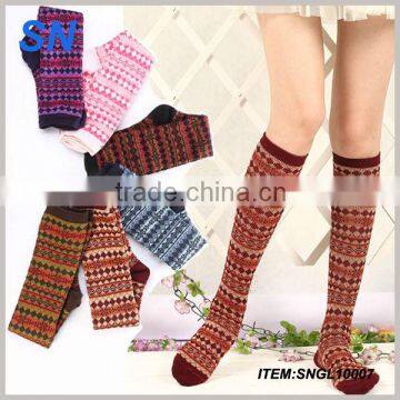 newest style wholesale custom cashmere knitted lady wholesale elite socks