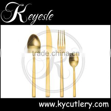 wedding knife and cake server,gold cutlery,gold fork spoon flatware