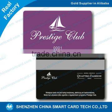 plastic discount card pvc hico stripe card