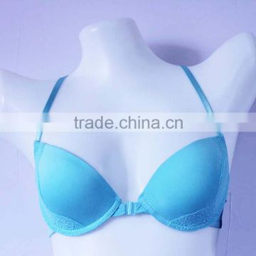 Girl's Cute Blue Spandex Cotton Convertible Sexy Model Bra