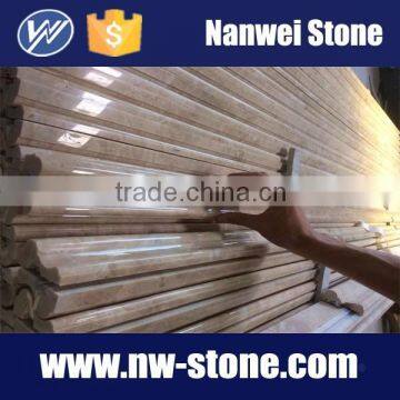 polished beige marble mouldings for windows and doors