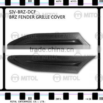 Side Vents Fender Grille Cover For SUBARU BRZ Carbon Fiber