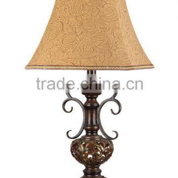 Vintage scroll table lamp,openwork table lamp