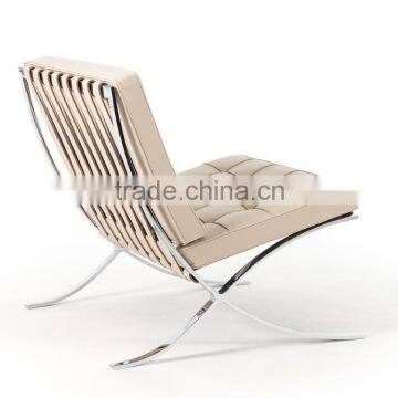 Modern Lobby Sofa Chair, Modern Style Leather Sofa, Barcelona Chair With Ottoman SF-505 photo-3