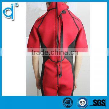 Waterproof Buckle Zipper Red Jumpsuits Neoprene Wetsuits