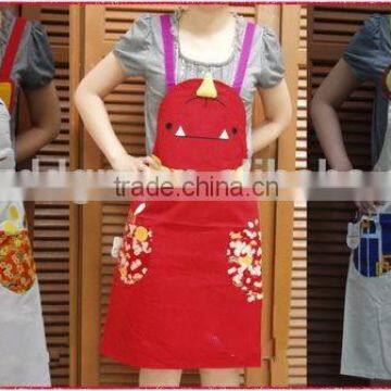 cute adult cotton animal apron/kitchen apron/cooking apron/custom animal apron