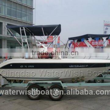 watewish QD 16 OPEN fiberglass motor boat