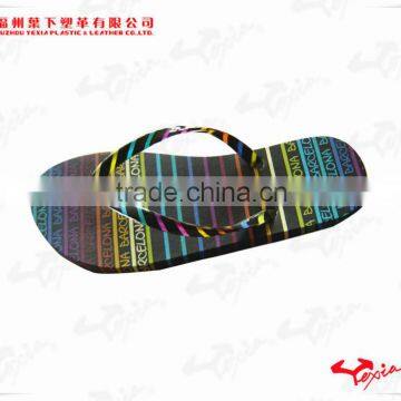 Lady digital printing flip flop