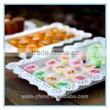 wholesale cheap wedding party metal plates cake serving plate