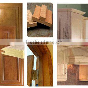 wood veneer covered window molding