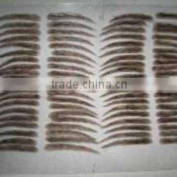 hand made 100% human hair false eyebrow