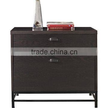 2 drawer wooden living room lateral filing cabinet