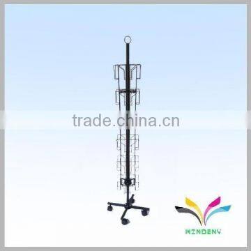China supplier own factory cheap floor metal wire tabloid newspaper rack