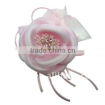 satin flower brooches