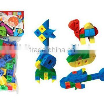 500G Intelligent Happy home plastic block set promotional toys plastic block toys QQ224117
