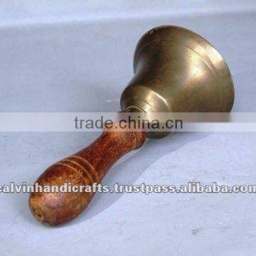 brass hand bells/ office bell/ Brass Bell with wooden Handel NBB 001