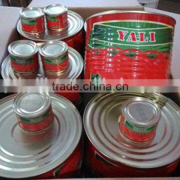 Good Quality OEM brands for 6*2200g+6*70g Canned Tomato Paste with hard open lid