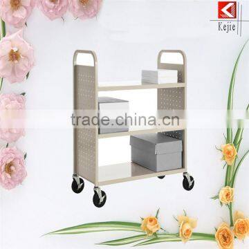 Professional Doctor Medical Cart Metal Book Cart Cart With Wheels Handle With CE Certificate Quality Choice photo-6