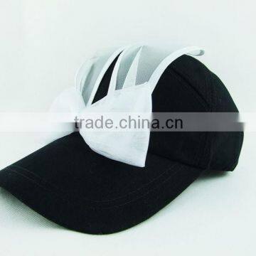 Ladies fashion Bunny Rabbit Ears Cute Baseball caps cheap street hats wholesales