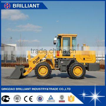 Good Quality Bucket Capacity 1m3 Rated Load 2000kg Wheel Loader Price List
