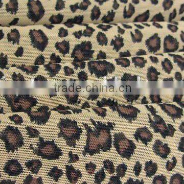 Black Coffee Leopard Pattern Mesh Shiny Mesh Spandex Nylon Clothes photo-6