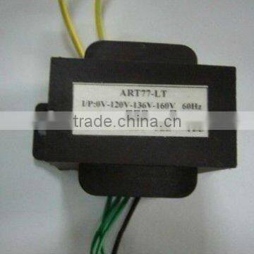 low frequency epoxy resin EI 57 encapsulate power/audio transformer with lead cable