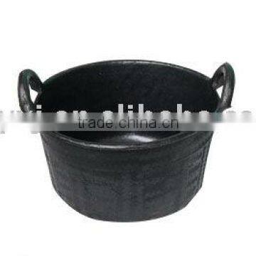 large cheap rubber basin/feed bucket/garden basin made in China