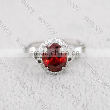 316L Stainless Steel High Quality Polished Infinity Love Crystal Wedding Ring Jewelry photo-2